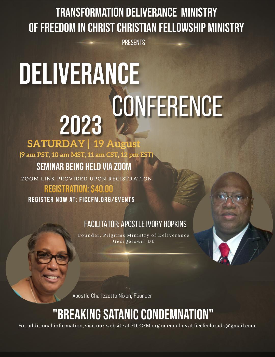 Deliverance conference